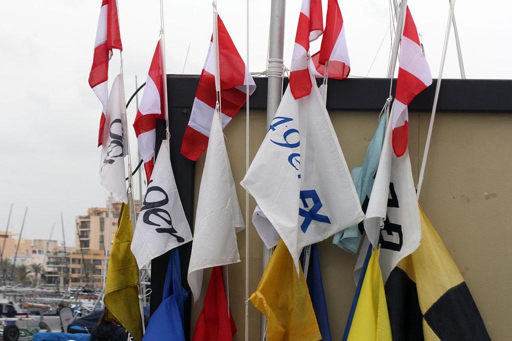 Boat park pre ISAF Sailing World Cup Palma 2014 © Sail-World.com http://www.sail-world.com